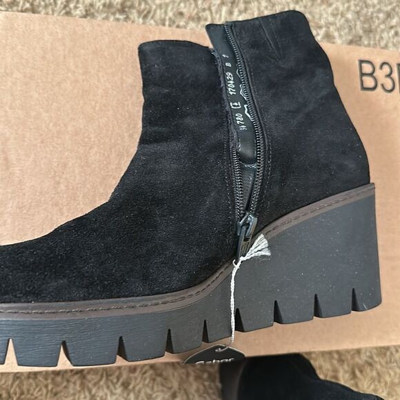 Gabor Utopia Womens Wedge Heel Ankle Boots Black Suede | Uk 4 US 7 - Picture 4 of 5